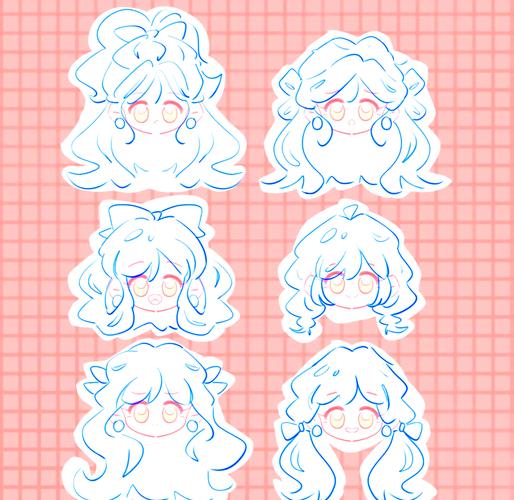 q版女生发型_Q版女生头发的可爱秘诀