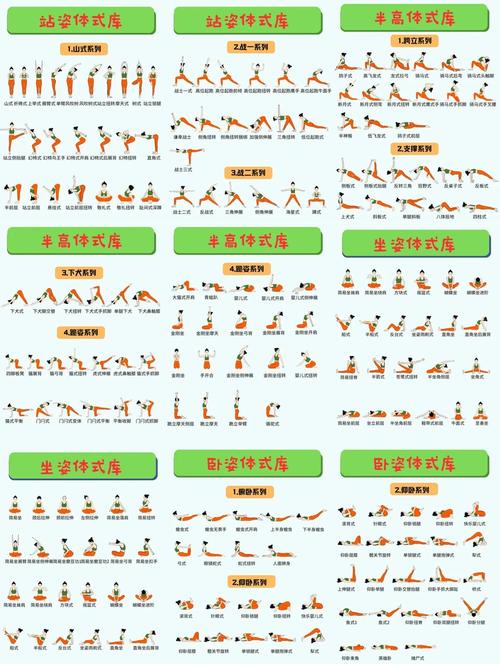 瑜伽52个经典动作_山式到树式，强身健体塑心！