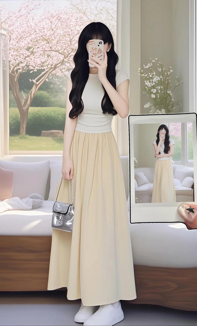 黄色半身裙搭配什么鞋子_春夏百搭，休闲性感皆可！