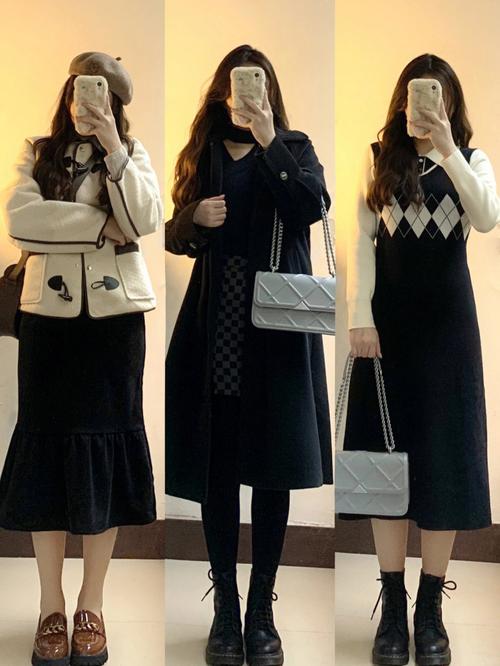 米色针织衫搭配黑色包臀裙_米黑针织衫配包臀裙,显瘦百搭显高级 米色针织衫搭配黑色包臀裙_米黑针织衫配包臀裙,显瘦百搭显高级