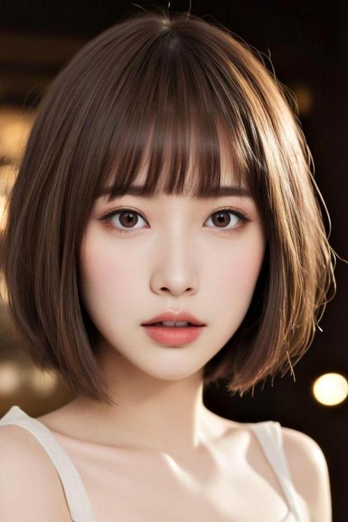 头尖额窄下巴尖适合什么发型_额头窄选侧分刘海蓬松发，避免中分短发