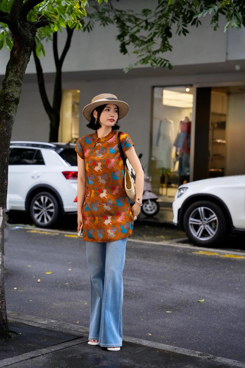 香云纱穿搭图片_传统与时尚的碰撞