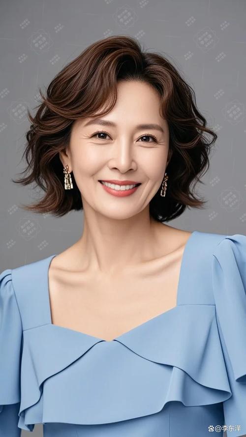 55岁女人最佳发型_短发减龄时尚，烫发显年轻，中年选对发型显气质