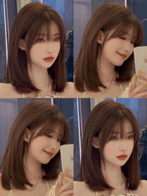 长方形脸适合什么发型_长脸型刘海短发推荐