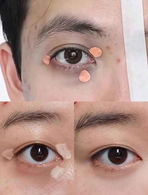 有泪沟怎么化妆技巧_哑光橘粉遮瑕提亮，眼妆干净有层次