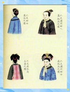 旗装和清汉女发型区别_清代旗头与汉族两把头燕尾头之别
