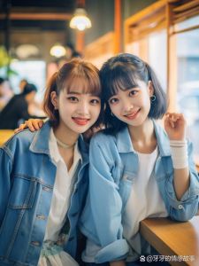 两姐妹一起剪头发_和闺蜜一起剪短发换新发型，兴奋又快乐！