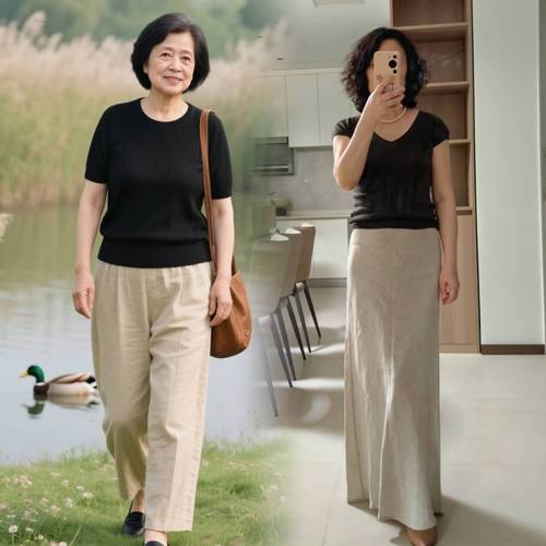 40至50岁女人穿衣搭配_质感舒适显高级，经典基础款是王道