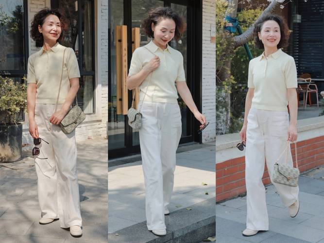 五十岁日本中年气质穿搭_简约高级，气质尽显