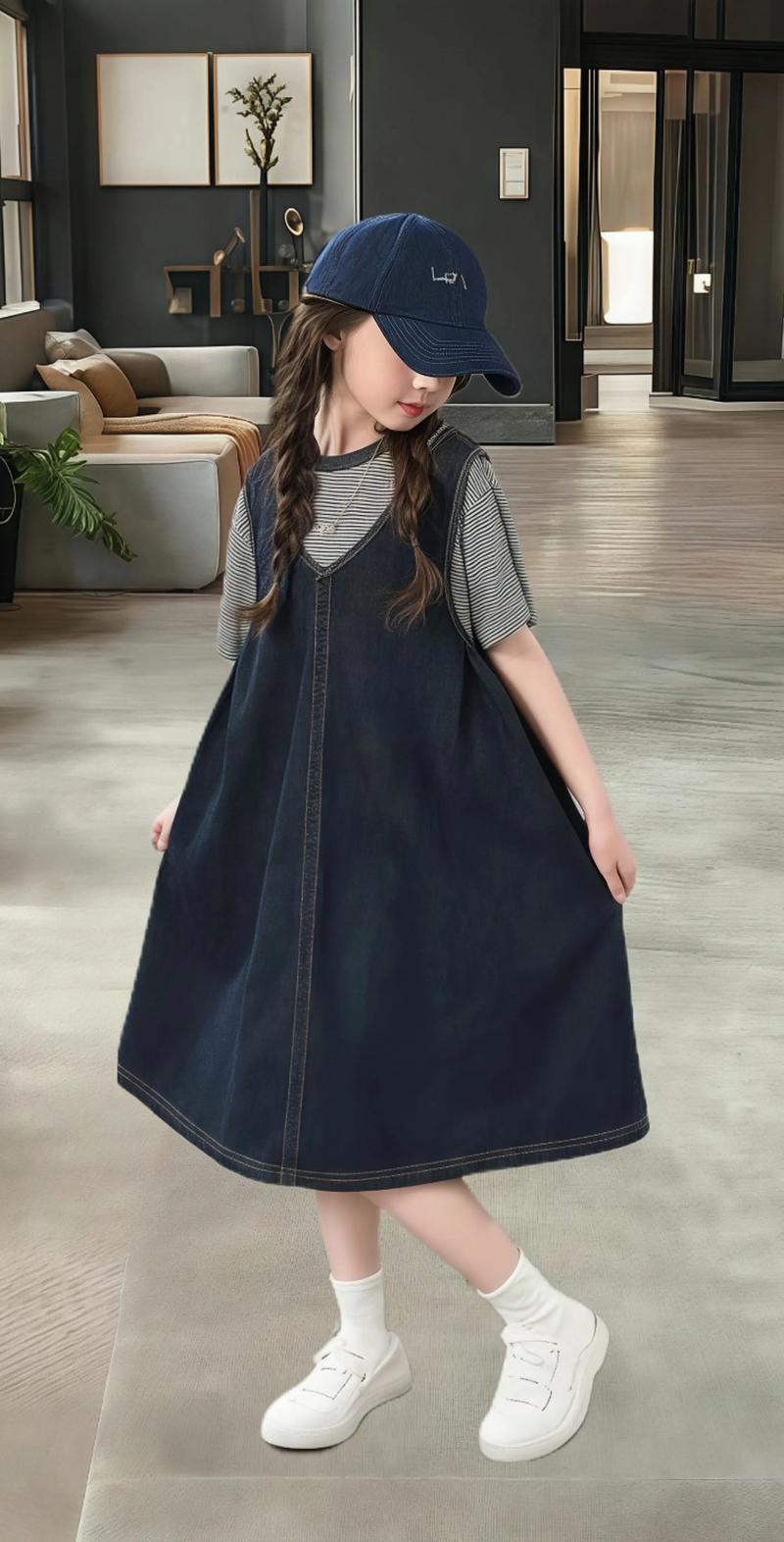 12岁女生穿衣搭配_女孩衬衫牛仔裤裙穿搭，时尚活力又百搭