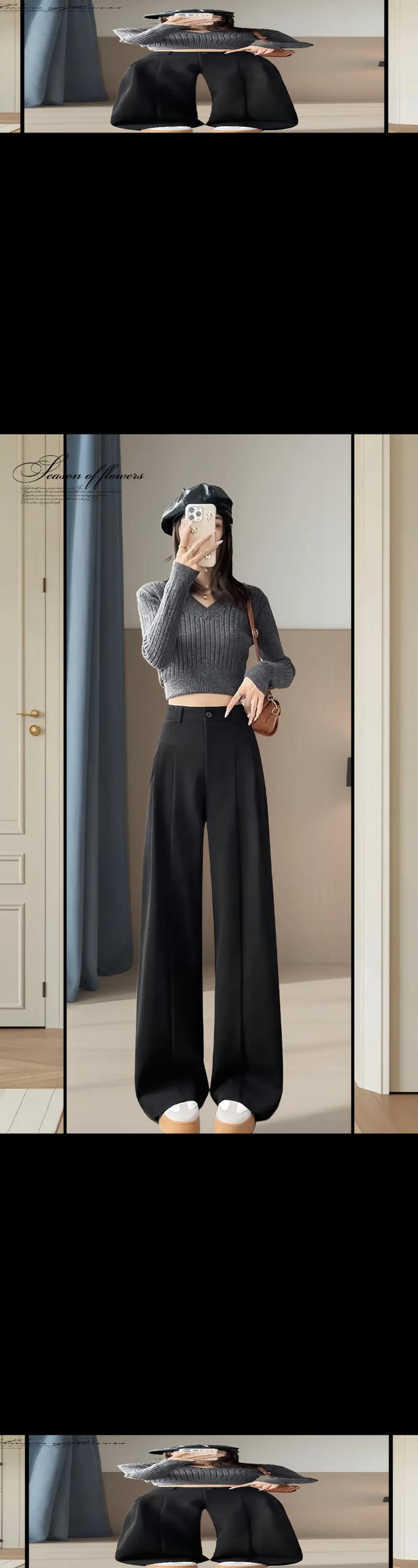 冬天西装裤配什么衣服_莫兰迪毛衣配羊毛大衣，优雅保暖又时尚