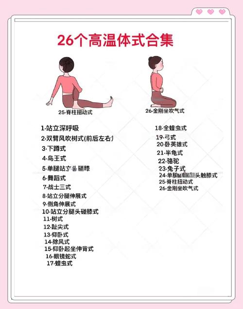 热瑜伽系列的26个动作_排毒塑形，全身调理！