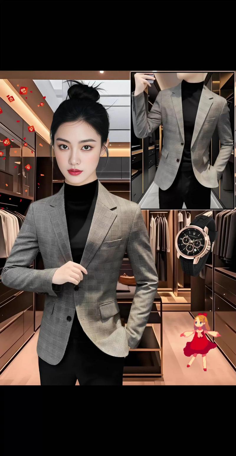 格纹西装适合什么人穿_休闲雅致，合身显气质