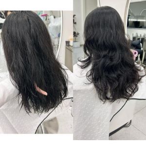 沙发加天生自来卷适合什么发型_离子烫拉直卷发，染发易干枯，内扣C卷显气质，泡面头潮短发时尚