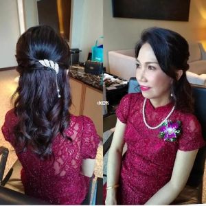婚礼当天妈妈简单发型_盘发短发，优雅时尚显气质