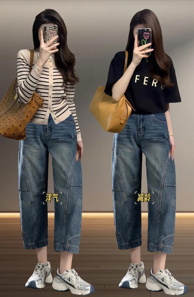 胯宽的女生穿衣搭配_宽松上衣+高腰下装显腿长