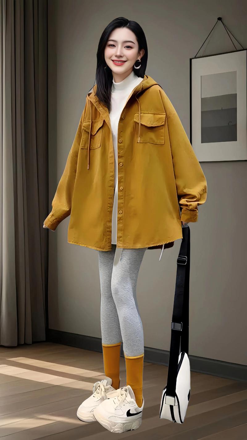 连帽外套 搭配衬衫_连帽衫搭衬衫显瘦，休闲运动风时尚