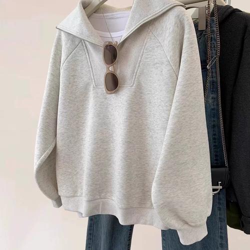 女立领卫衣半拉链卫衣搭配_百搭时尚，个性无限！