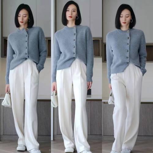 白色裤子适合什么人穿_白色裤子显瘦，搭对不显胖！