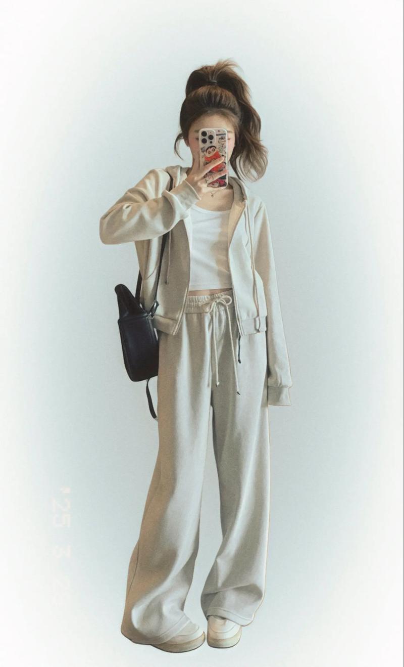 连帽拉链卫衣穿衣搭配_舒适时尚，四季百搭，环保耐穿