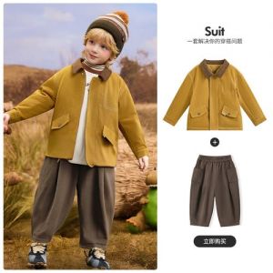 毛呢外套配什么裤子男童_男童毛呢外套搭配指南，时尚保暖又个性！