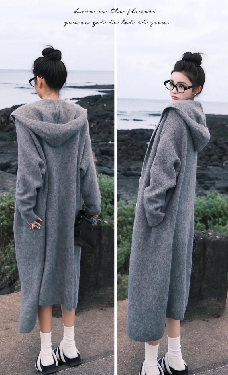 戴帽毛衣配什么外套_毛衣外套搭配技巧，显瘦又时髦