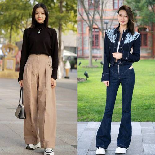 短上衣配什么裤子_短上衣搭配高腰裤显高显瘦，穿出百变风格！