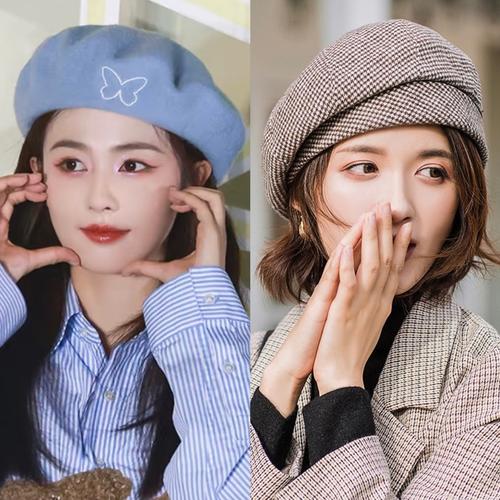 贝雷帽搭配什么衣服女_挺括基础色贝雷帽搭配指南