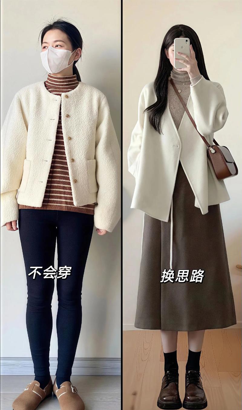 深米色针织开衫搭配什么颜色下装_米色针织开衫时尚百搭，秋冬季必备！