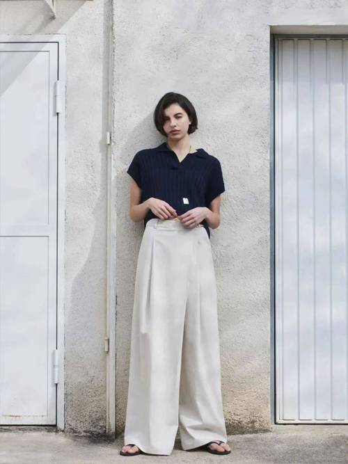 配日系大阔脚裤的鞋子_帆布鞋配阔腿裤显高显瘦