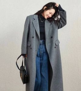 毛呢大衣配直筒裤子_毛呢大衣配直筒裤，显瘦又保暖，秋冬必备！