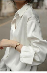 真丝衬衫外面配什么外套_真丝衬衫搭出百变气质，优雅时尚必备