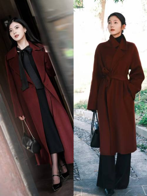 红大衣配什么颜色的内搭_红色大衣巧搭配，通勤约会显高级