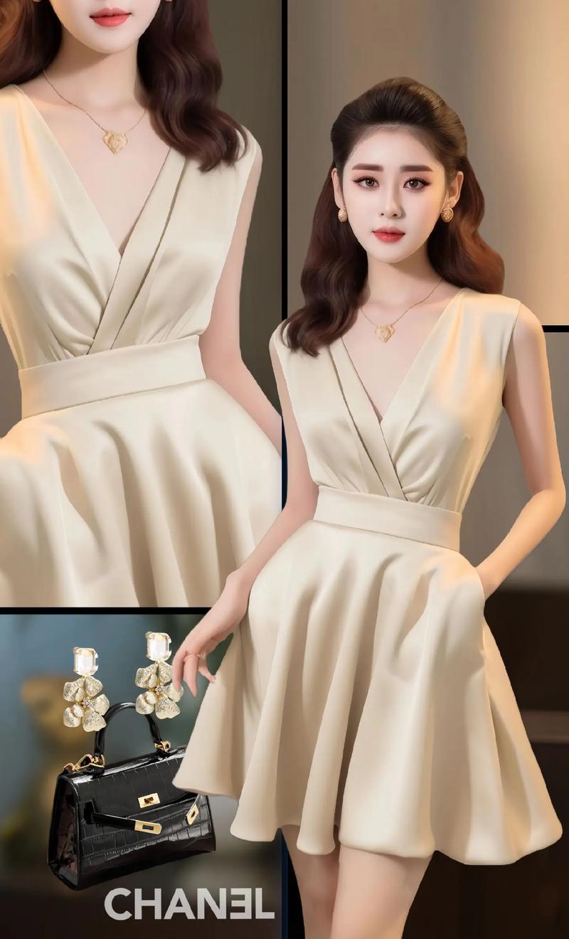 香槟色裙子最佳配色_香槟裙时尚搭法，优雅又高级！