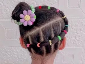 开运动会怎么扎头发_防乱防松散，发型保持好