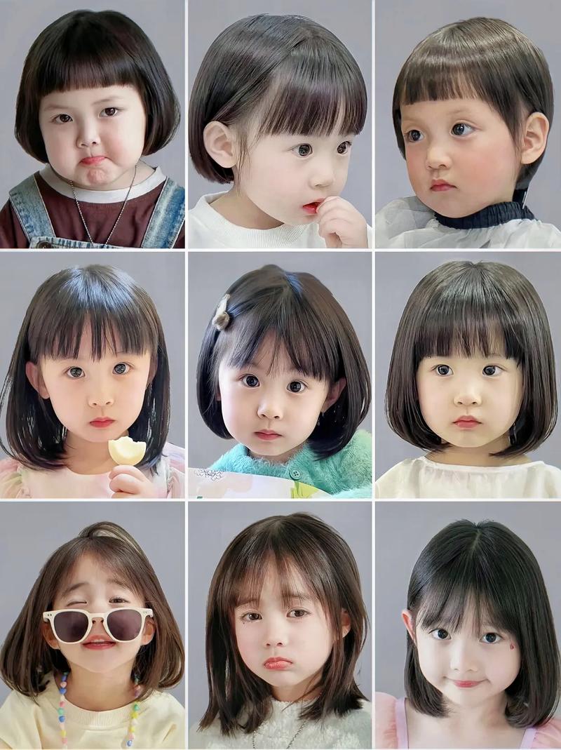 两岁女宝短发发型_五种可爱短发，两岁女宝发型推荐