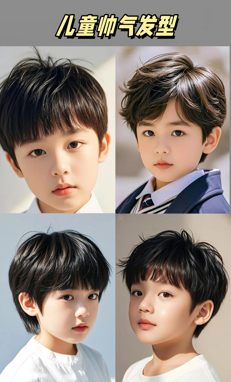 6—12岁最火发型男童_烫发雕刻前刺,帅气易打理! 6—12岁最火发型男童_烫发雕刻前刺,帅气易打理!