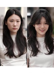 长中庭凸嘴大额头适合有刘海吗_脸型特征女生发型选择指南