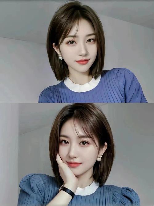 比锁骨发短一点的发型_显脸小又时尚，卷发样式多