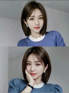 比锁骨发短一点的发型_显脸小又时尚，卷发样式多