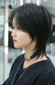 时髦短发一边长一边短_时尚个性新选择