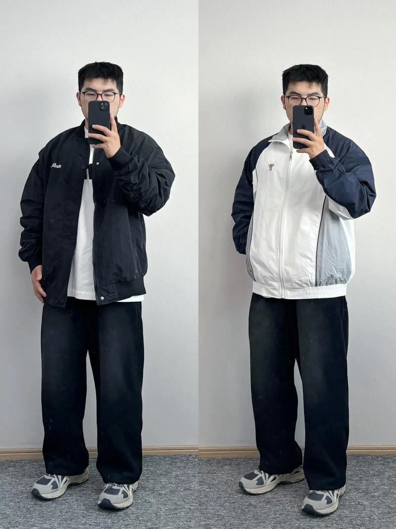 胖的男人适合穿什么裤子_黑灰裤子显瘦，弹性直筒束脚，胖男生穿搭选对显高