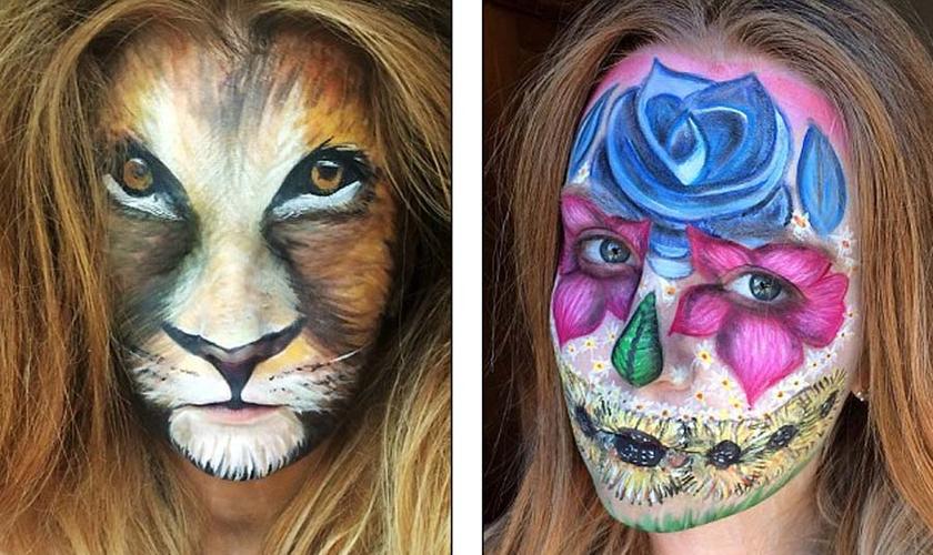 环极特效化妆变脸全过程_科技艺术，变脸变传奇！