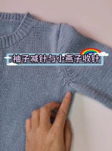 毛衣袖子最简单三个步骤_毛衣袖子编织超简单，挑织引返轻松搞定！