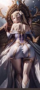 千仞雪抹胸开叉裙搭配_天使武魂冷艳女王