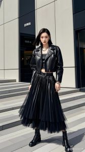 纱纱裙搭配什么上衣_纱裙百搭！配T恤甜酷，配衬衫优雅，轻松穿出百变风格