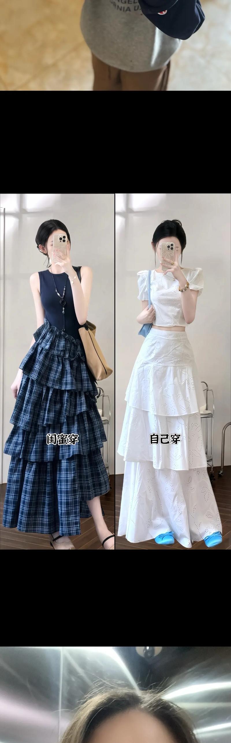 乳白色半身裙配什么上衣_百搭时尚，解锁百变造型！