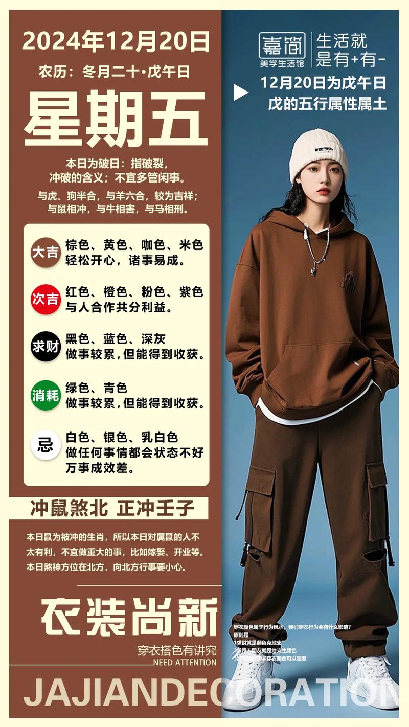 今日五行穿搭颜色_红紫粉提气，绿青和社交，白金银专注，黑蓝慎用