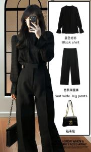 黑褂子配什么颜色的裤子_小黑衫这样搭，好看又实用！
