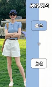 蓝白小格七分裤配什么上衣_蓝白小格裤 百搭时尚，随心穿！
